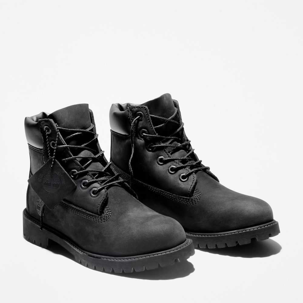 Timberland Waterproof Boots Outlet Online - Premium 6 Inch Kids Black